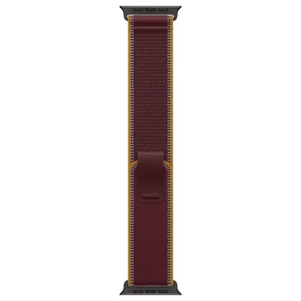 Apple Watch Series Ultra 4 49mm Black Titanium Case with Burgundy Trail Loop S/M