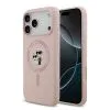 Lagerfeld для iPhone 17 Pro Max чехол Liquid Silicone NFT Karl & Choupette Hard Pink (MagSafe)