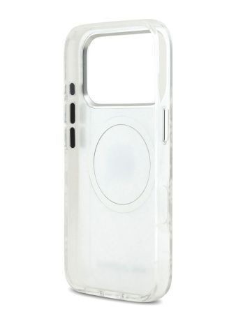 Lagerfeld для iPhone 17 Pro Max чехол IML Karl Head on logo Metal Cam Hard Grey (MagSafe)